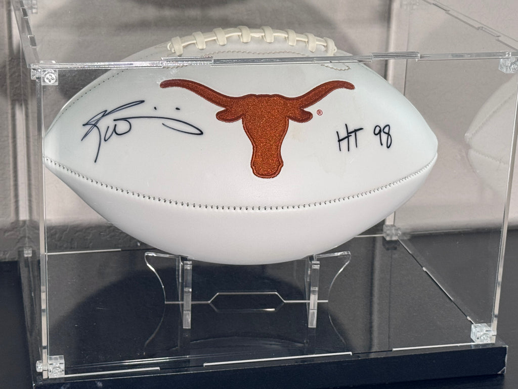 Ricky Williams Texas Longhorns autographed Football With Case