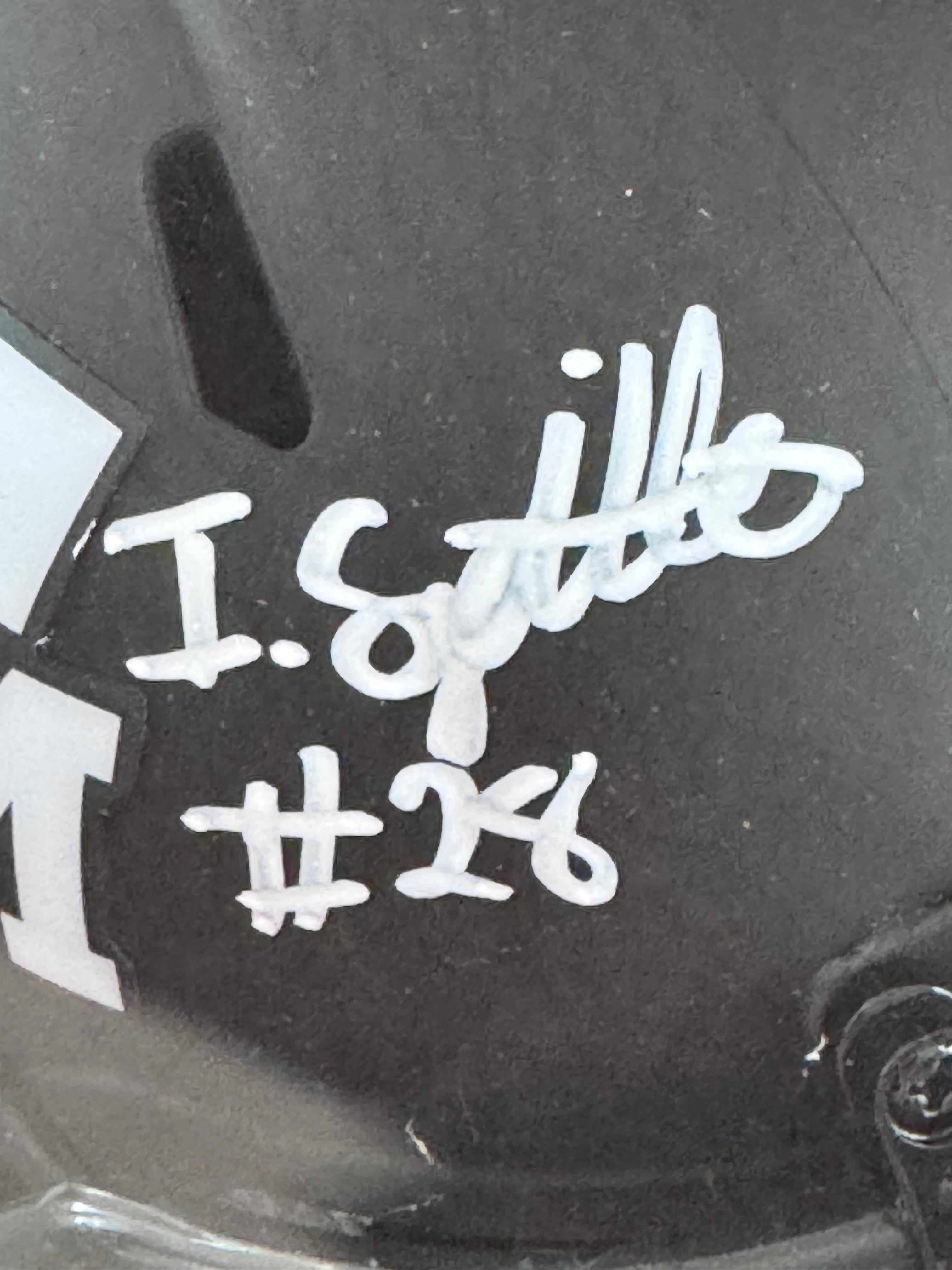 Isaiah Spiller Signed Texas A&M Aggies Eclipse Speed Mini Helmet (Beckett)