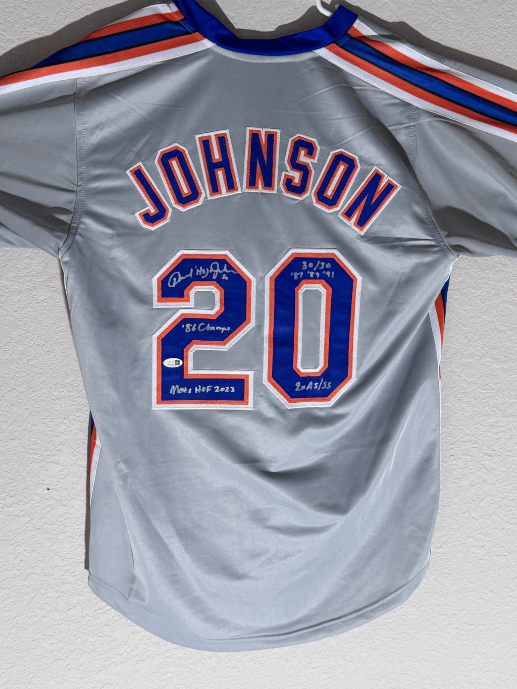 Howard Johnson Signed Jersey With Multiple Inscriptions (JSA)