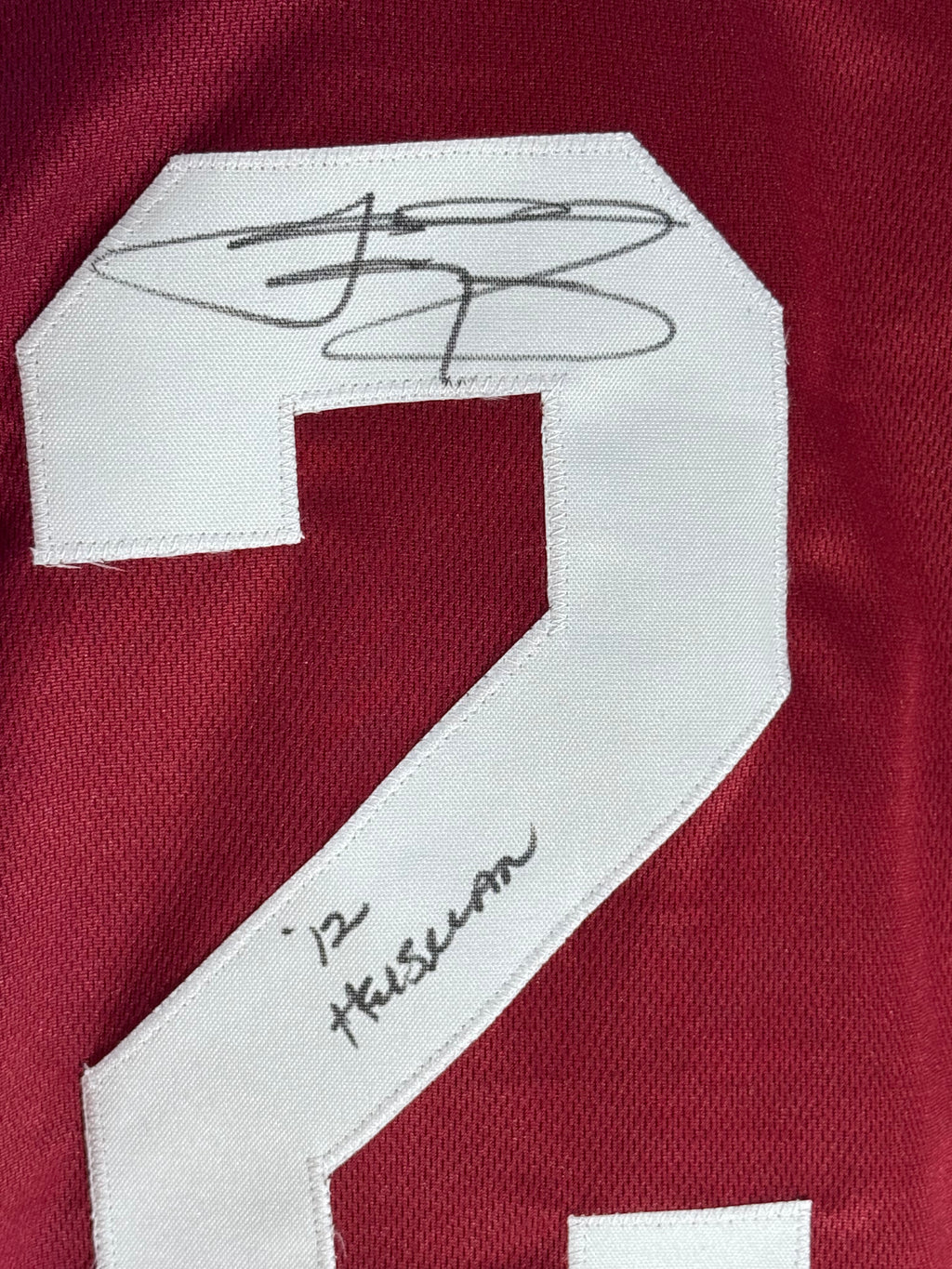 Johnny Manziel Signed Jersey Inscribed "'12 Heisman" (Beckett)