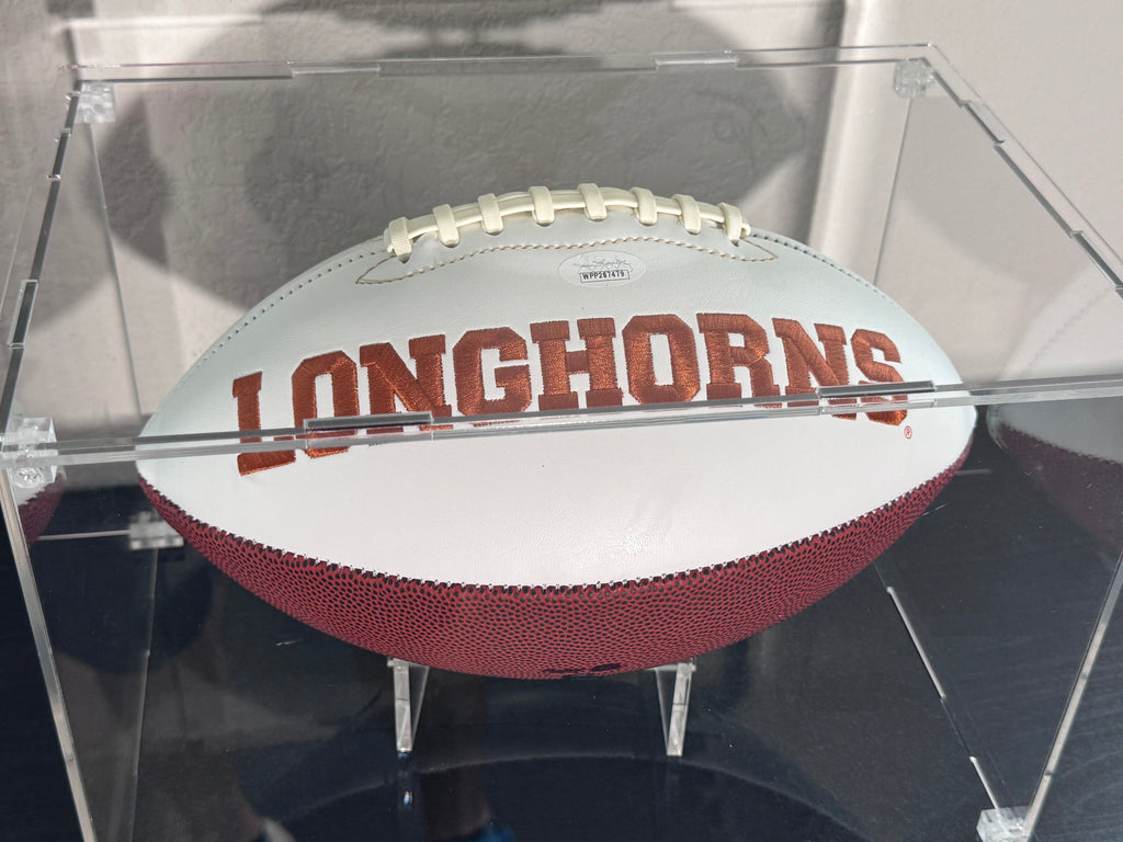 Ricky Williams Texas Longhorns autographed Football With Case