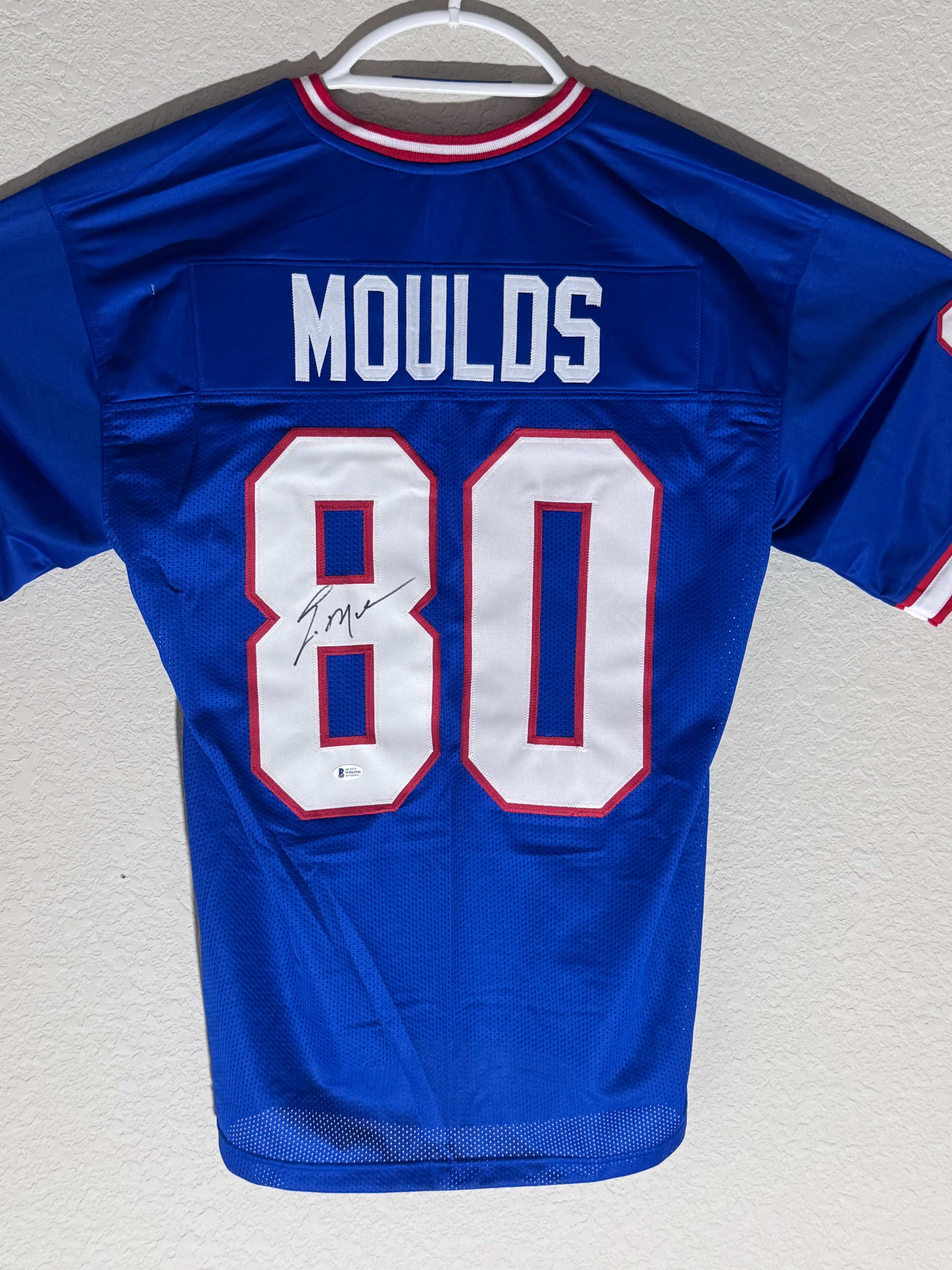 Buffalo Bills Eric Moulds Autographed XL Jersey Beckett Authenticated