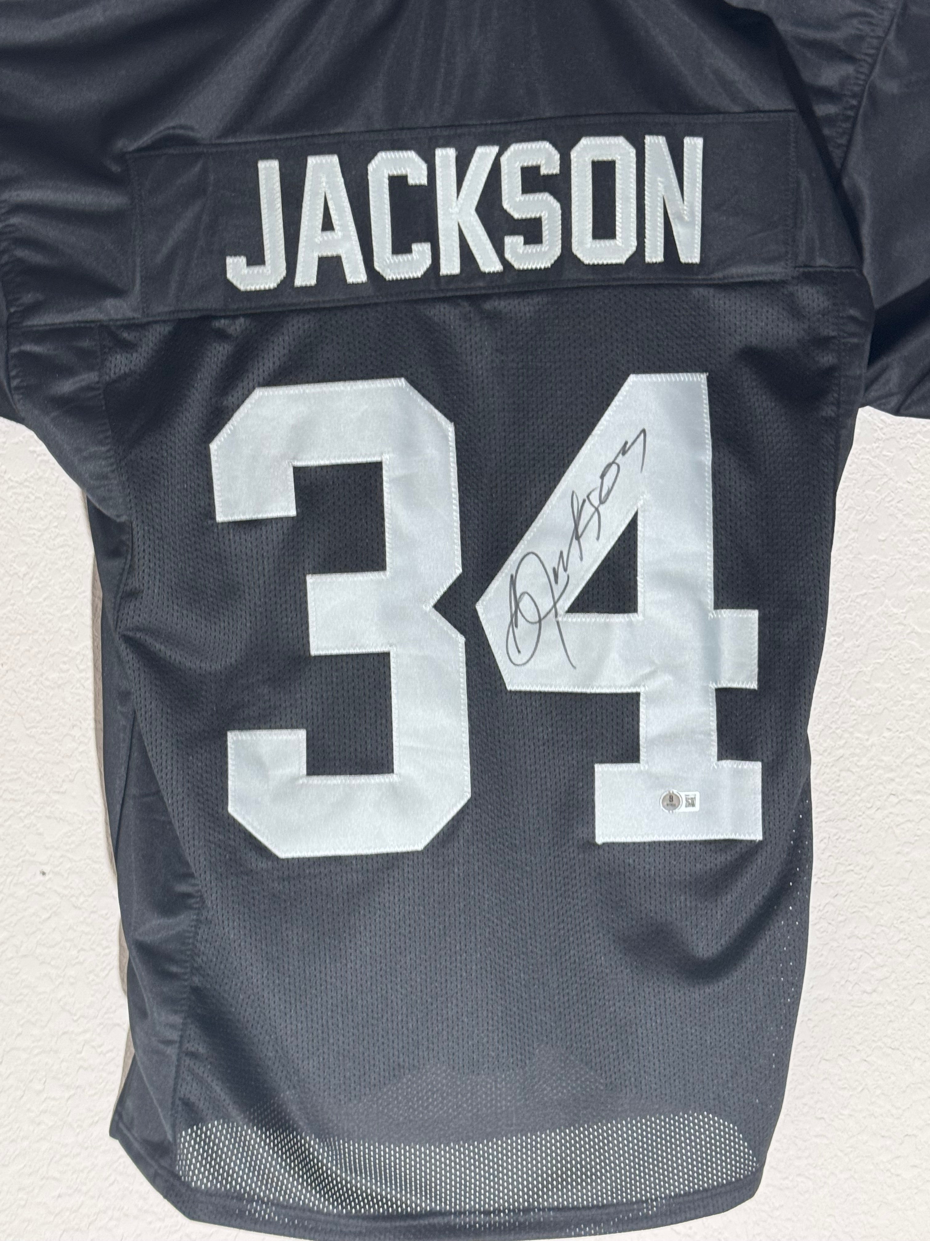 Bo Jackson Signed Oakland Raiders Jersey Beckett COA