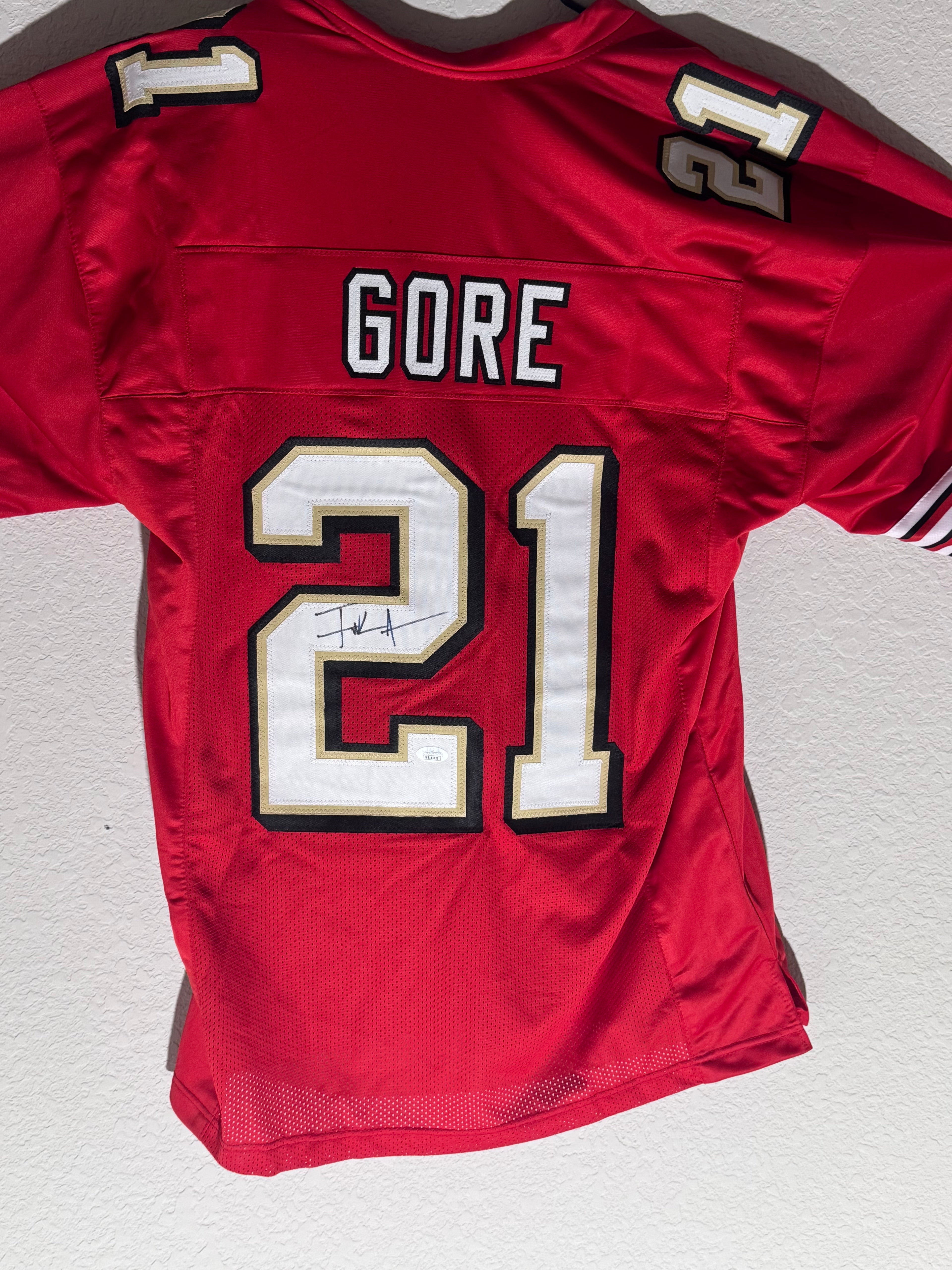 Frank Gore Signed Jersey (JSA) Certified