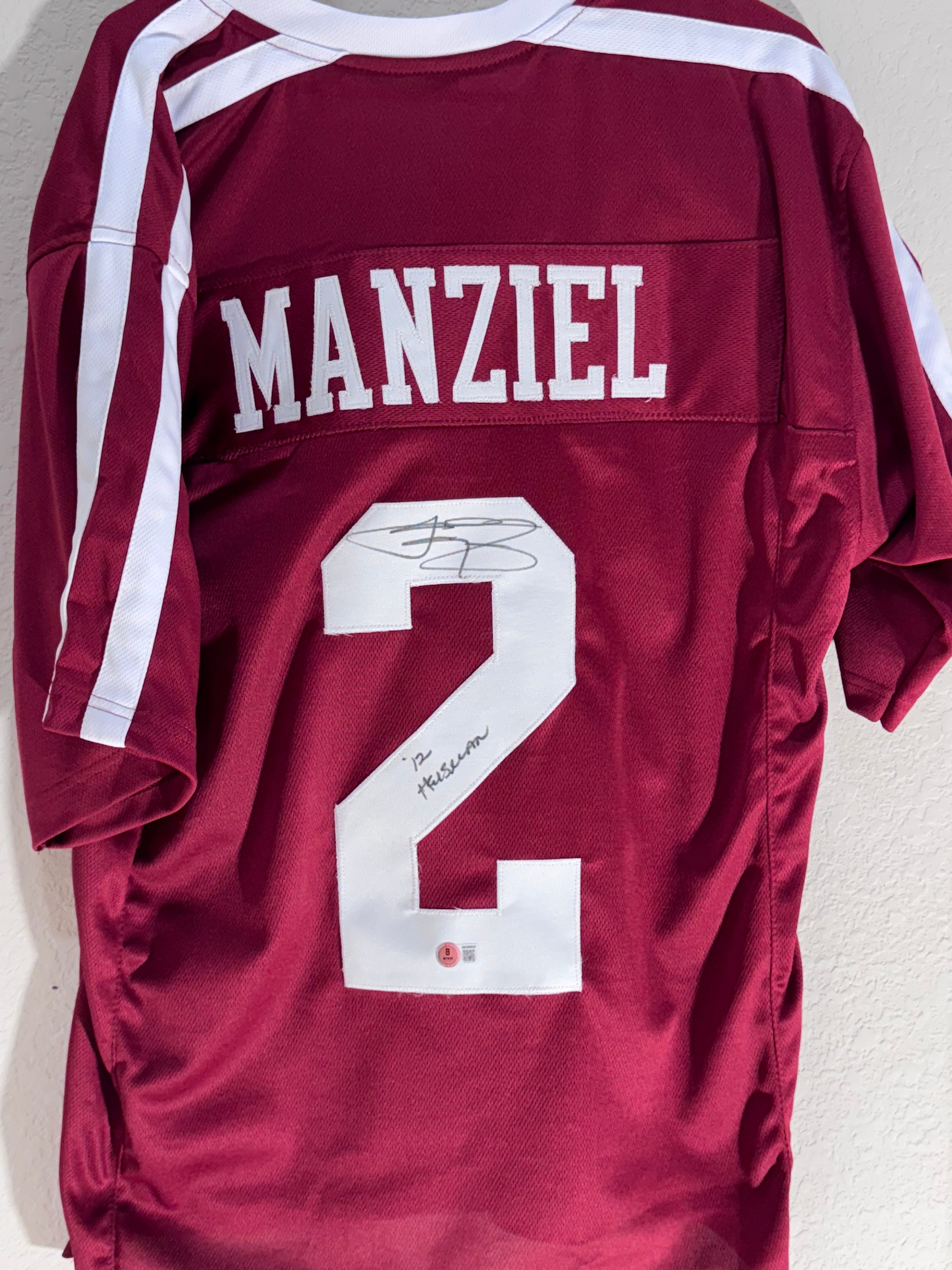Johnny Manziel Signed Jersey Inscribed "'12 Heisman" (Beckett)