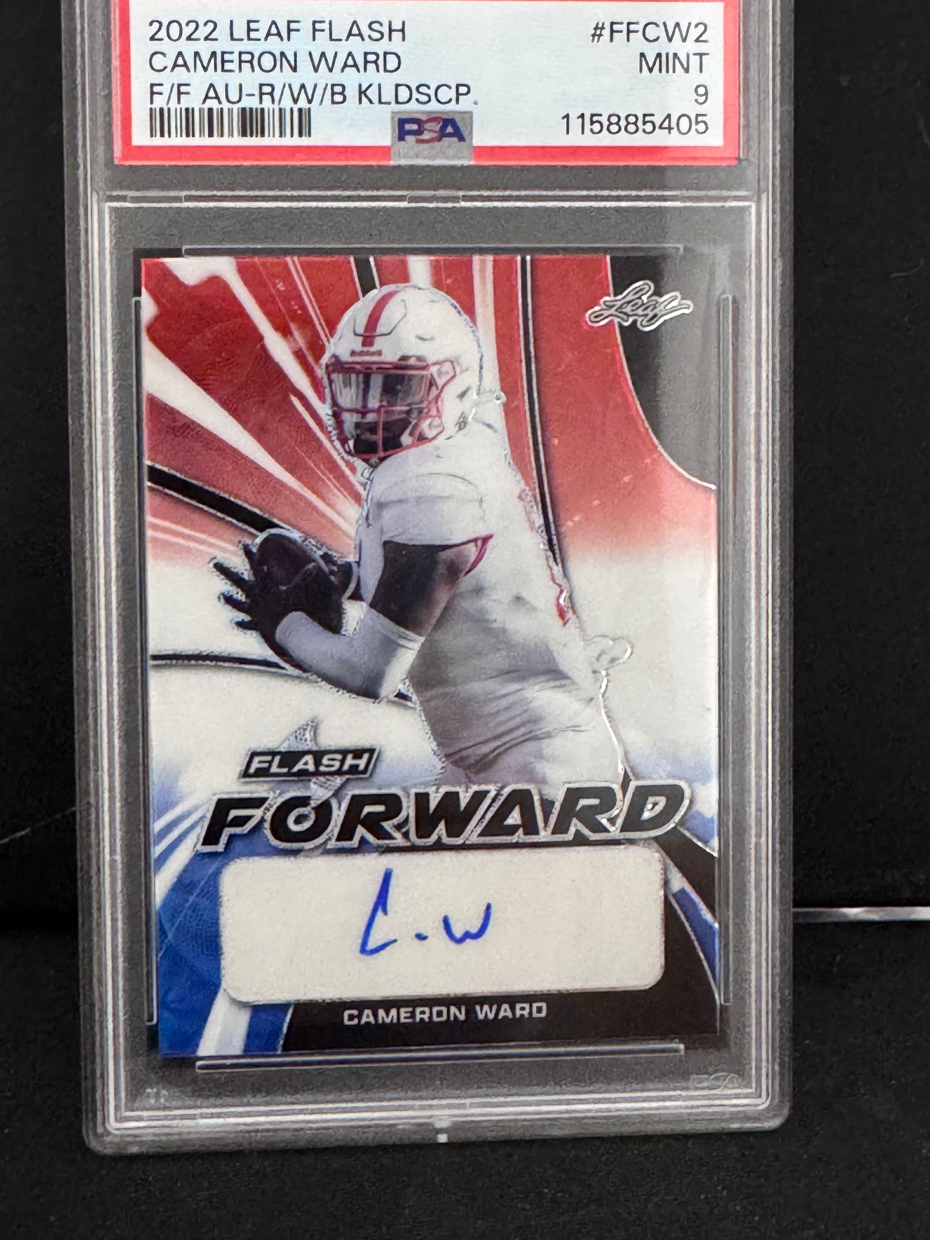 2022 Leaf Flash Flash Forward Cameron Ward Auto /5 PSA 9