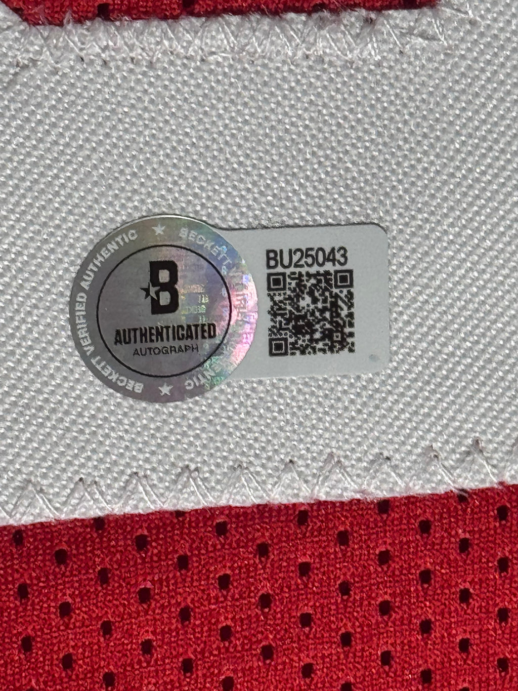 Authentic Robert Horry Signed Houston Rockets  Jersey Beckett Certified