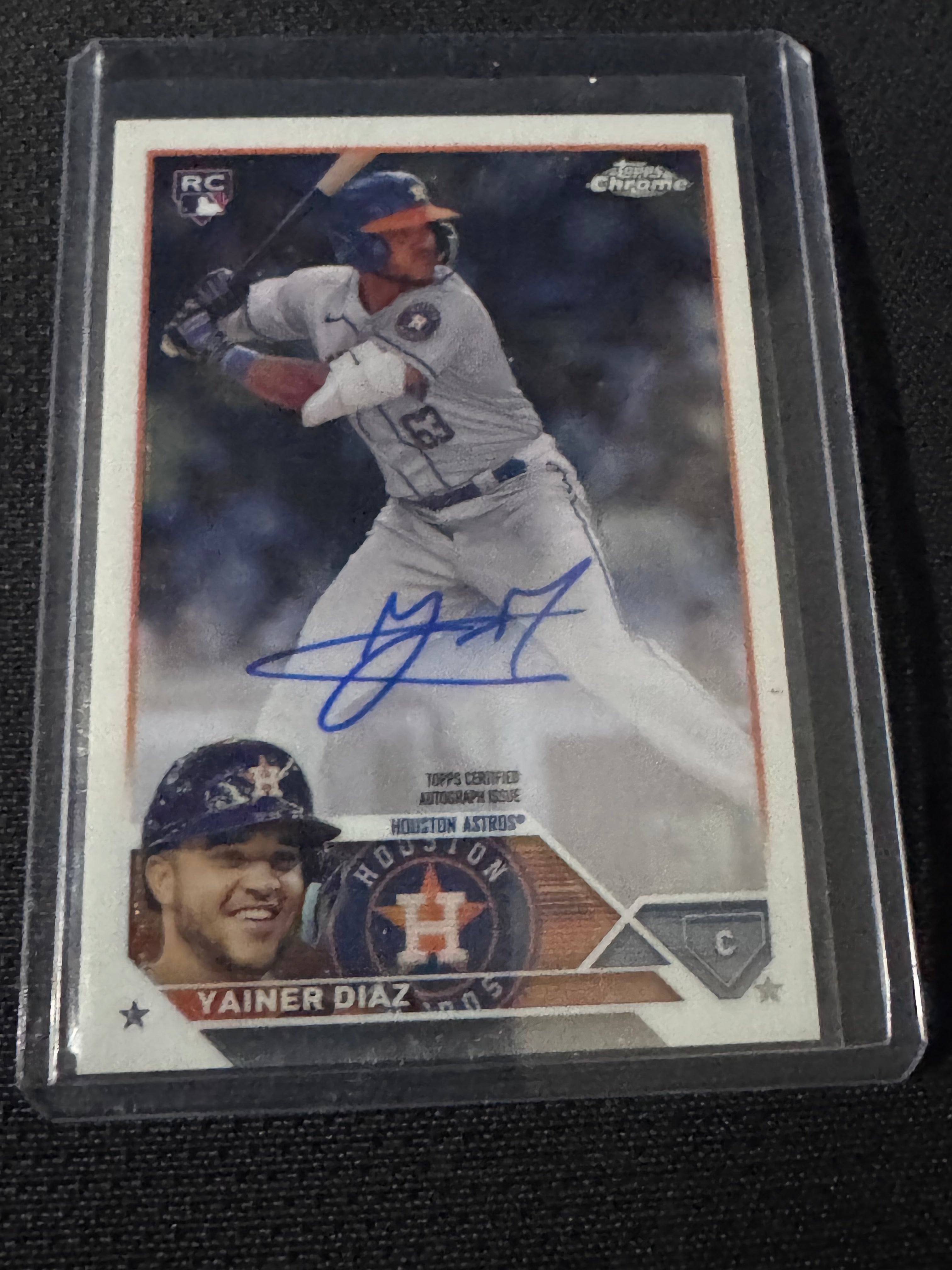 2023 Topps Chrome - Rookie Autographs Yainer Diaz #RA-YD (AU, RC)