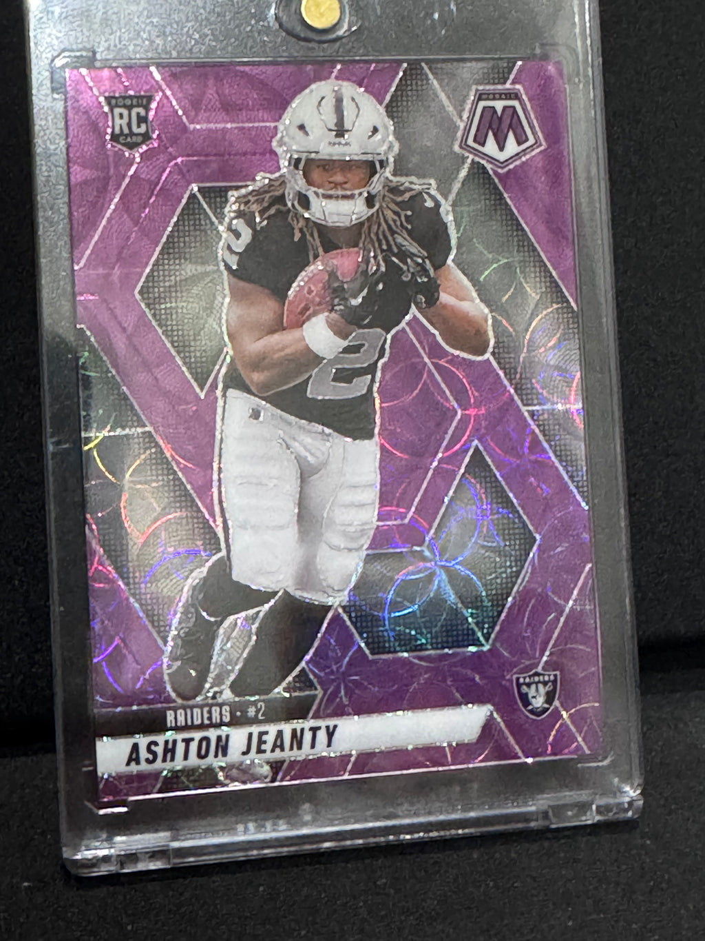 Ashton Jeanty 2025 Mosaic Purple Scope Prizm #345