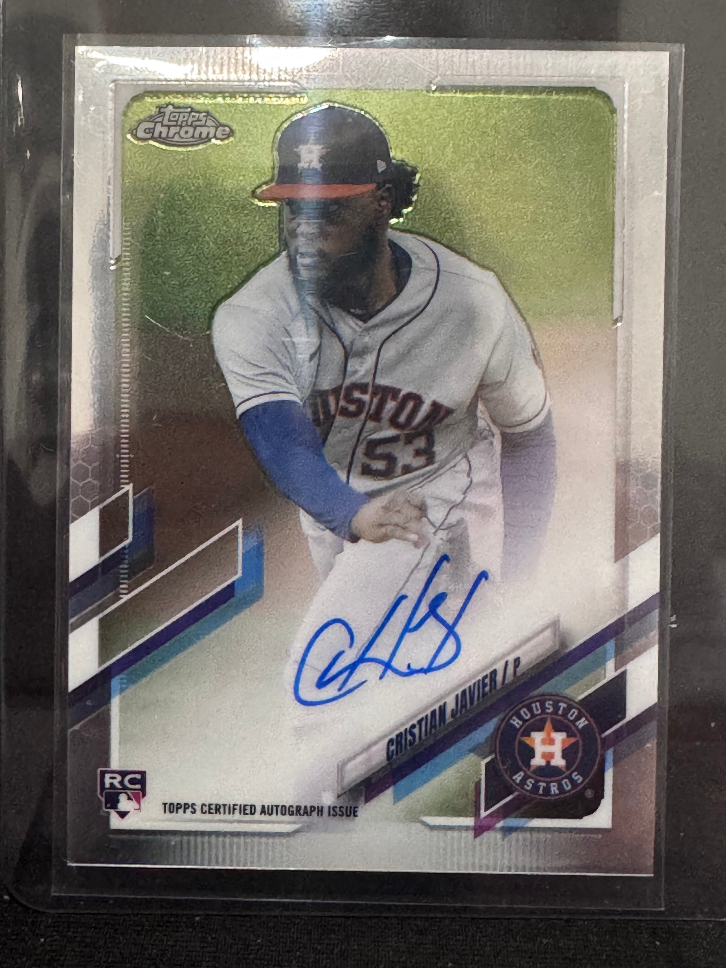 2021 Topps Chrome - Rookie Autographs Cristian Javier #RA-CJ (AU, RC)