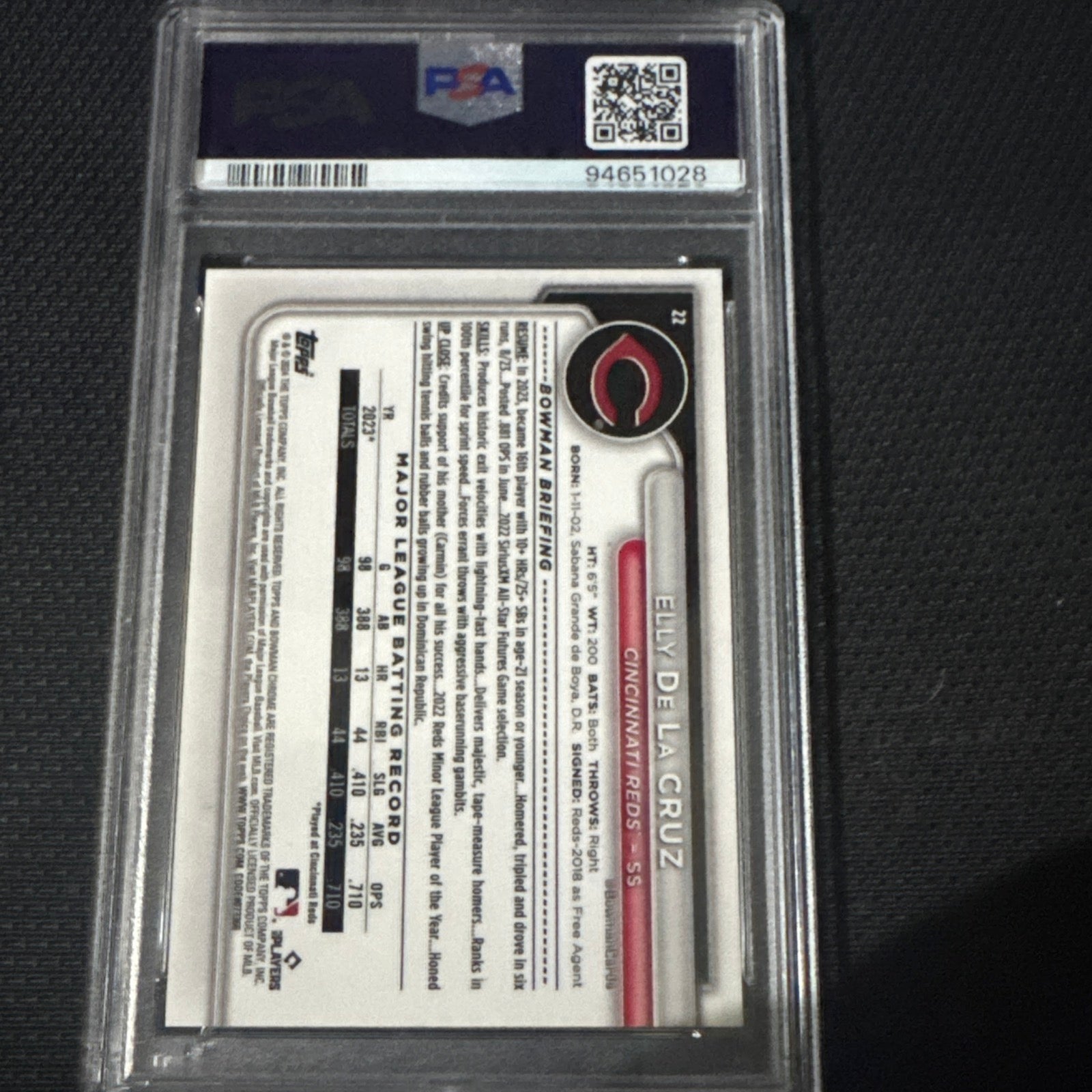 2024 Bowman Chrome - Elly De La Cruz #42 Mojo Refractor (RC)