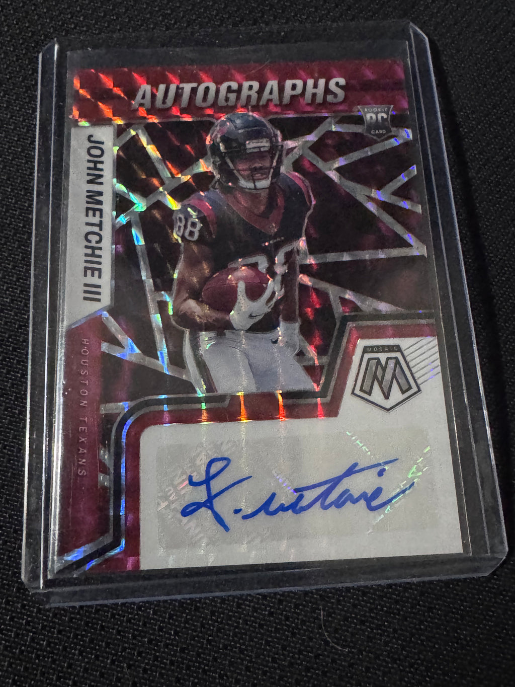 2022 Panini Legacy - Futures Patch Autographs John Metchie III #RAM-JM Red