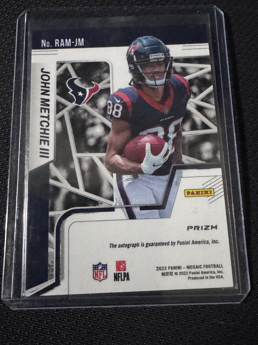 2022 Panini Legacy - Futures Patch Autographs John Metchie III #RAM-JM Red