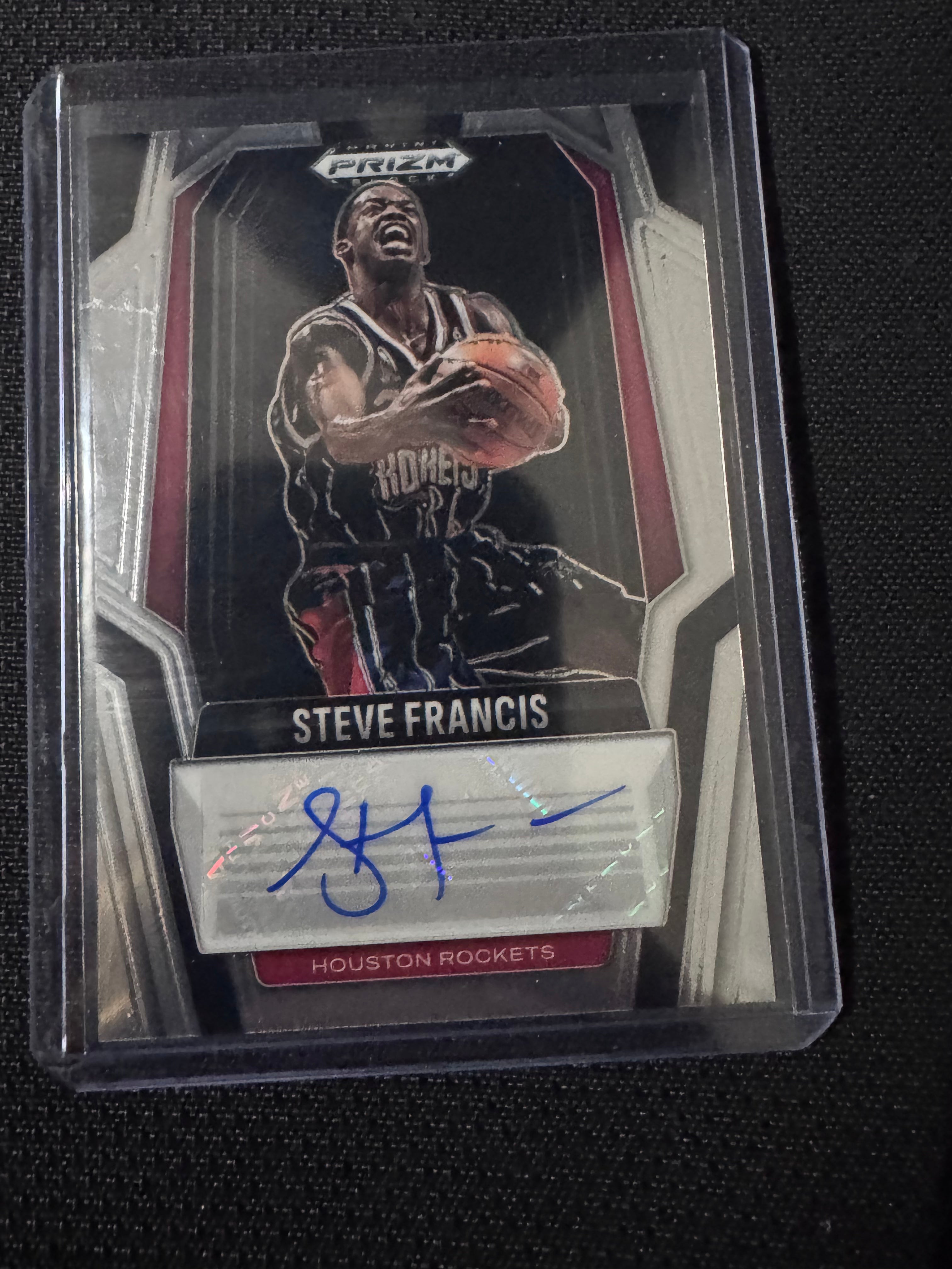 2024-25 Panini Prizm Black - Signatures Steve Francis, Steve Francis #SIG-STV...