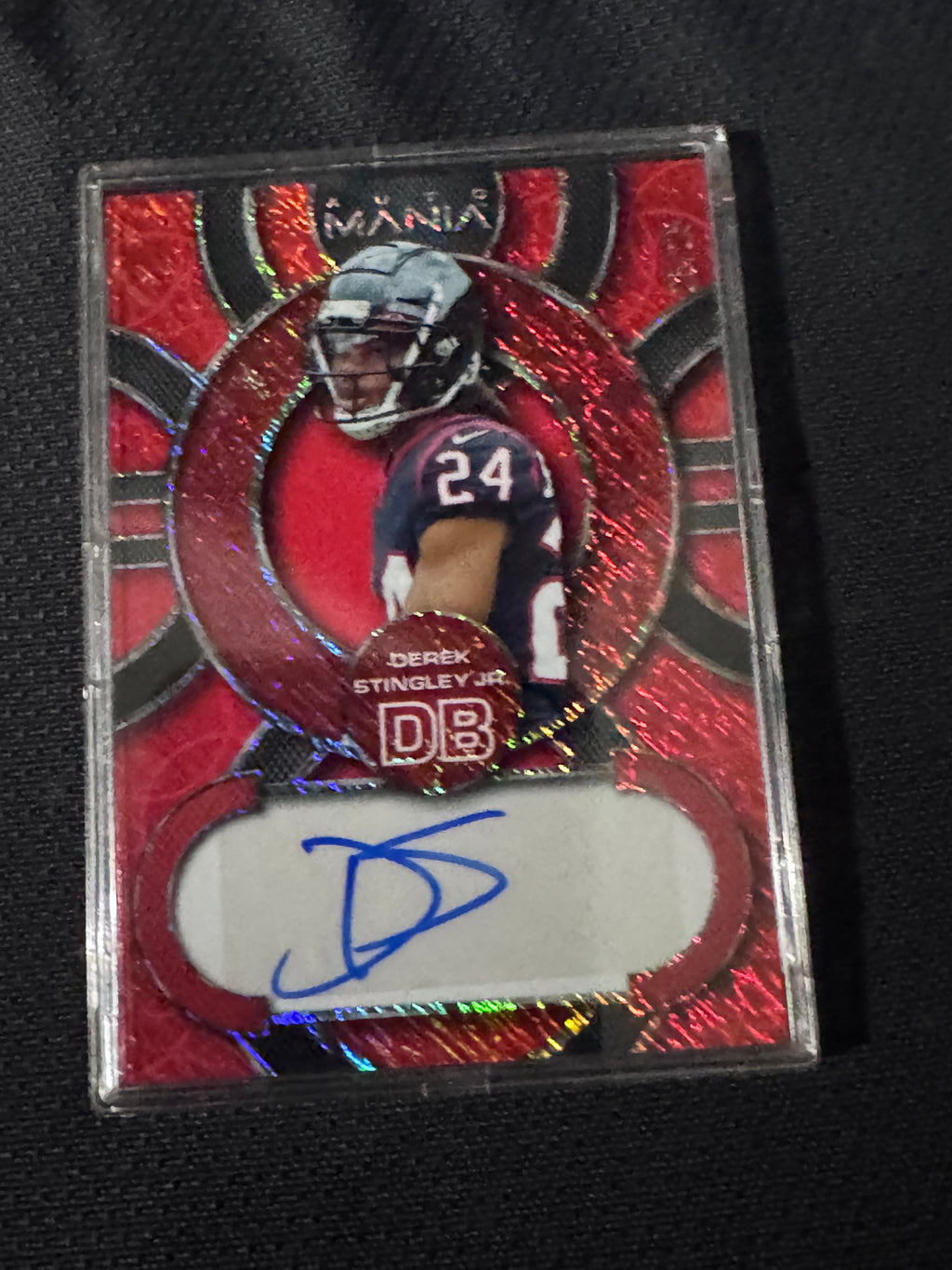 2022 Wild Card Auto Mania Derek Stingley Jr. Red Autograph AM-C9