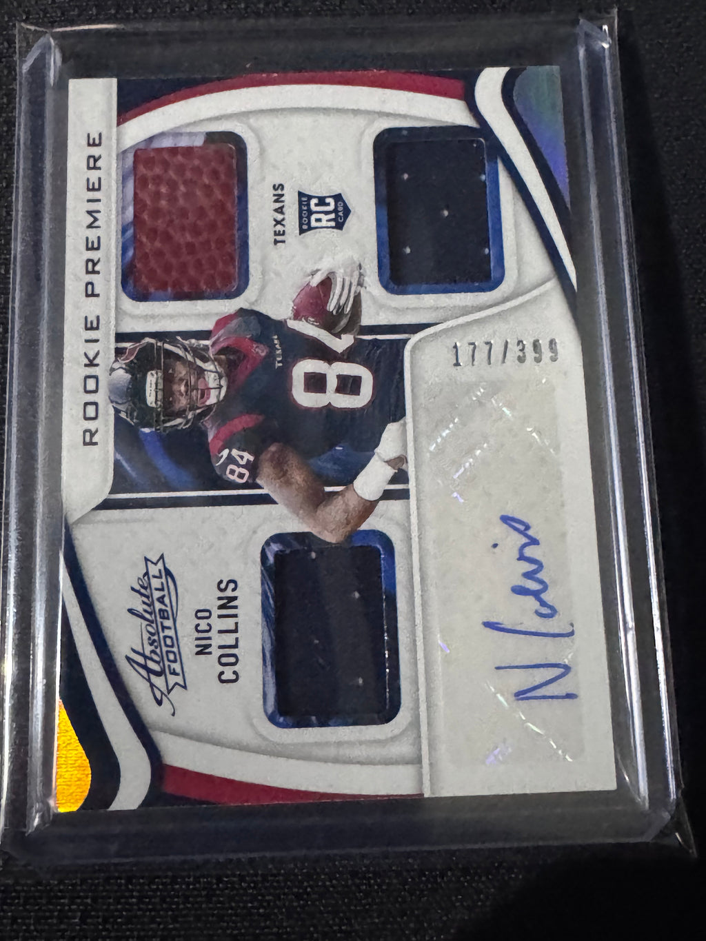 2021 Panini Absolute - Rookie Premiere Materials Autos Nico Collins #227 /399...