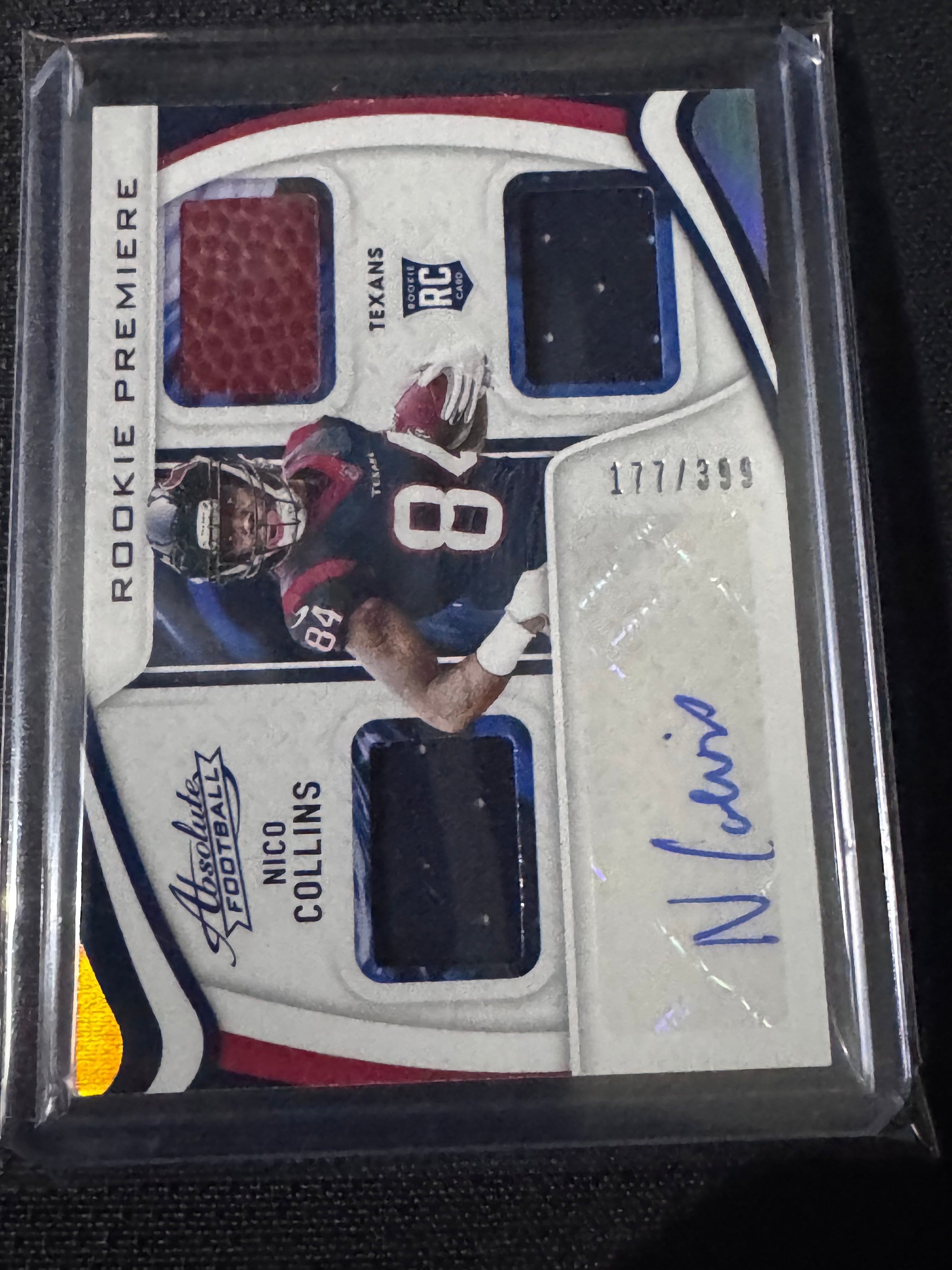 2021 Panini Absolute - Rookie Premiere Materials Autos Nico Collins #227 /399...