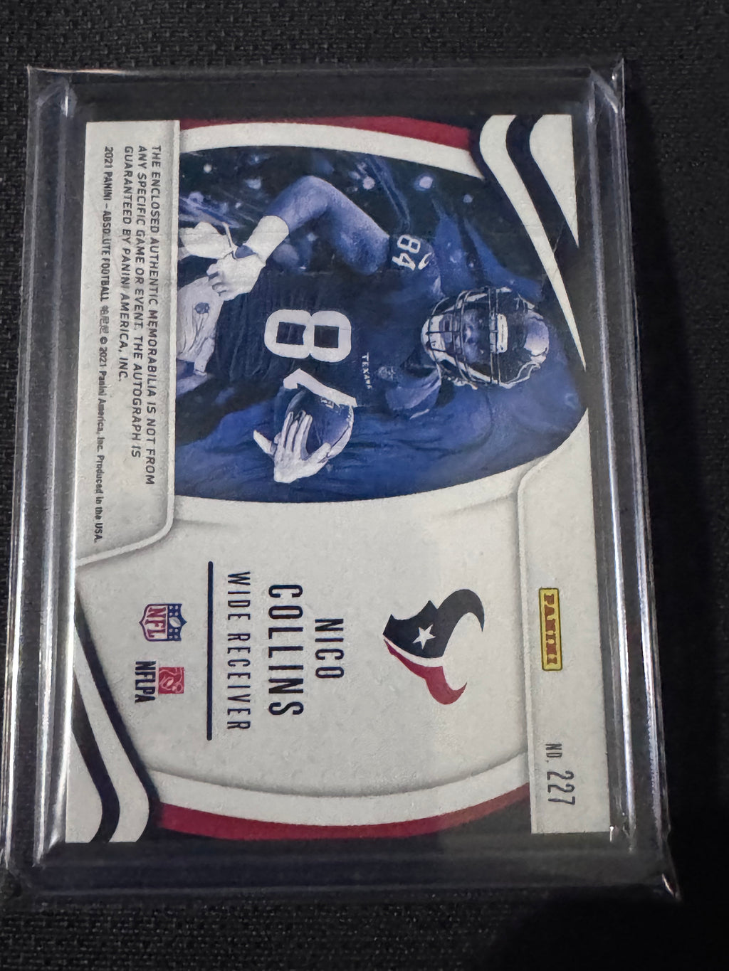 2021 Panini Absolute - Rookie Premiere Materials Autos Nico Collins #227 /399...