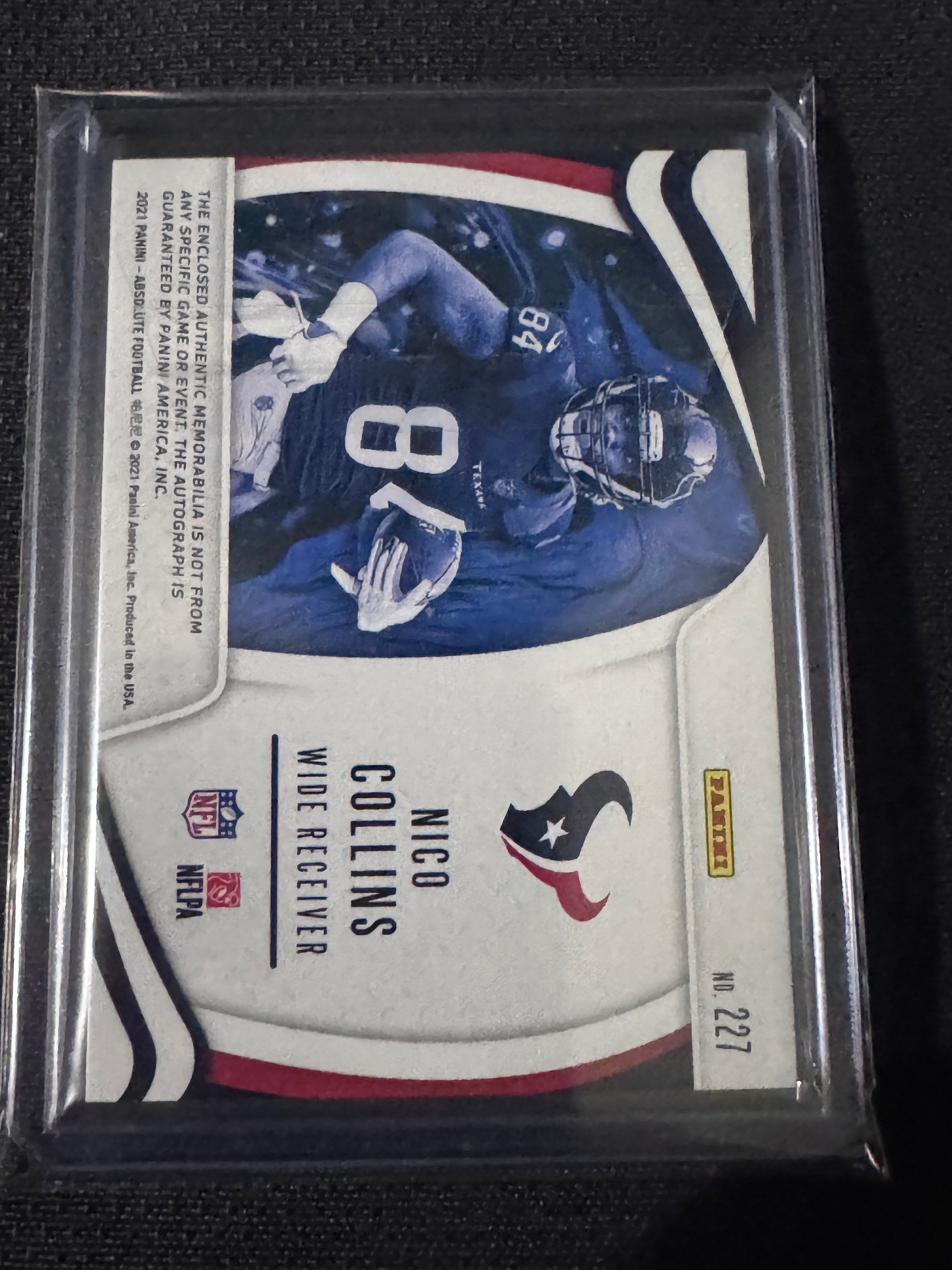 2021 Panini Absolute - Rookie Premiere Materials Autos Nico Collins #227 /399...