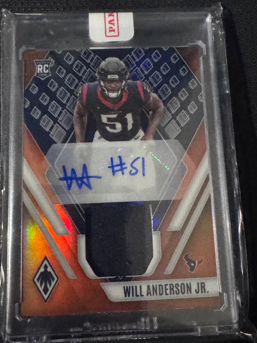 2023 PHOENIX RPA PANINI SEALED PATCH AUTO ROOKIE /80 ORANGE WILL ANDERSON JR RC